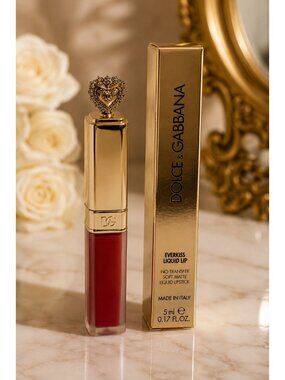 Dolce & Gabbana Everkiss Liquid Lip Color Devotion 405 Soft Matte 5ml NIB
